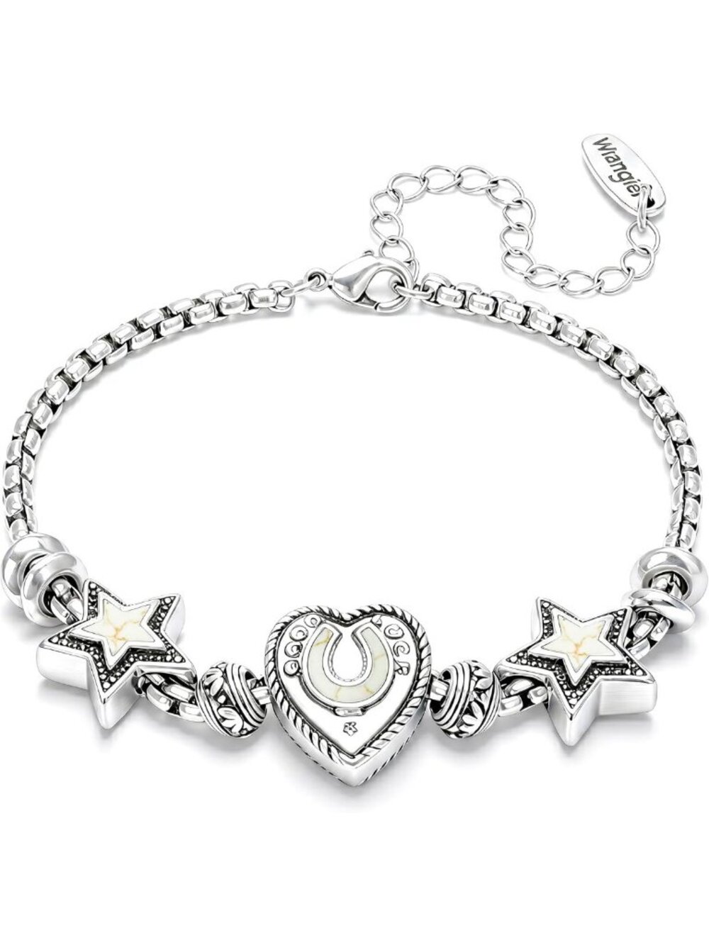 Charming Heart Bracelets for Women, Adjustable Sliding Charm Bracelet, Fixed